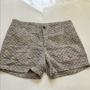 Khaki taupe brown pattern Women Shorts VB Valerie Bertinelli size 8 summer short